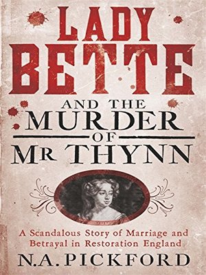 cover image of Lady Bette and the Murder of Mr Thynn